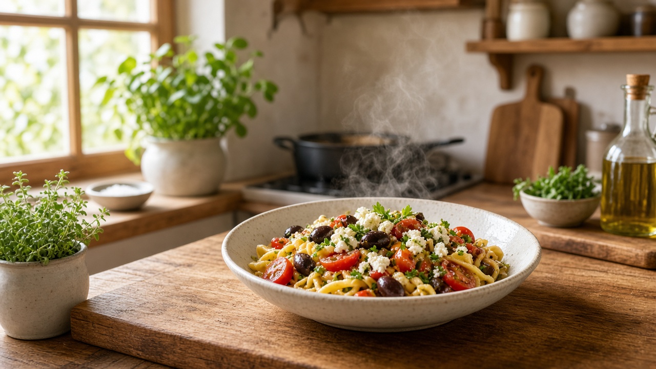 Frisch zubereitetes Gericht im Atelier DishPlate in Reisenberg